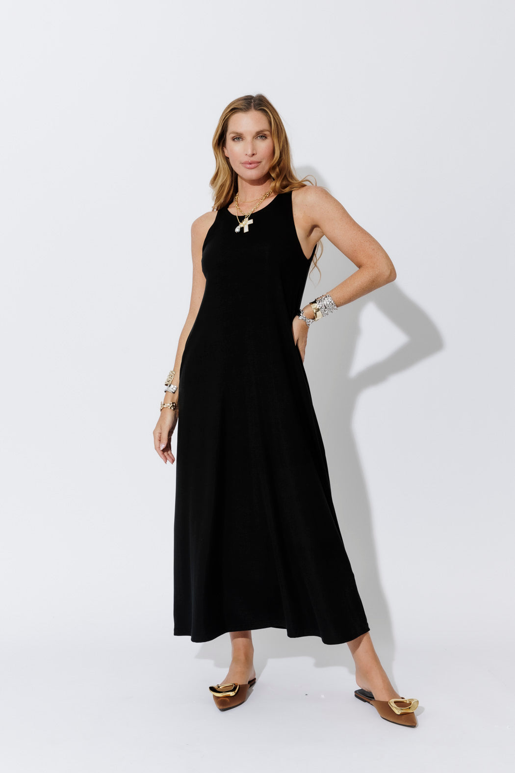 Black Tencel Maxi Dress – Motto AU