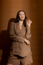 Coffee Luxury Linen Blogger