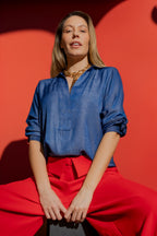 Dark Chambray Brit Blogger Shirt Dark Chambray