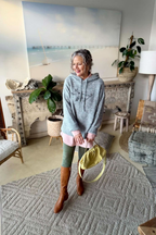 Grey Top Dog Hooded Jumper