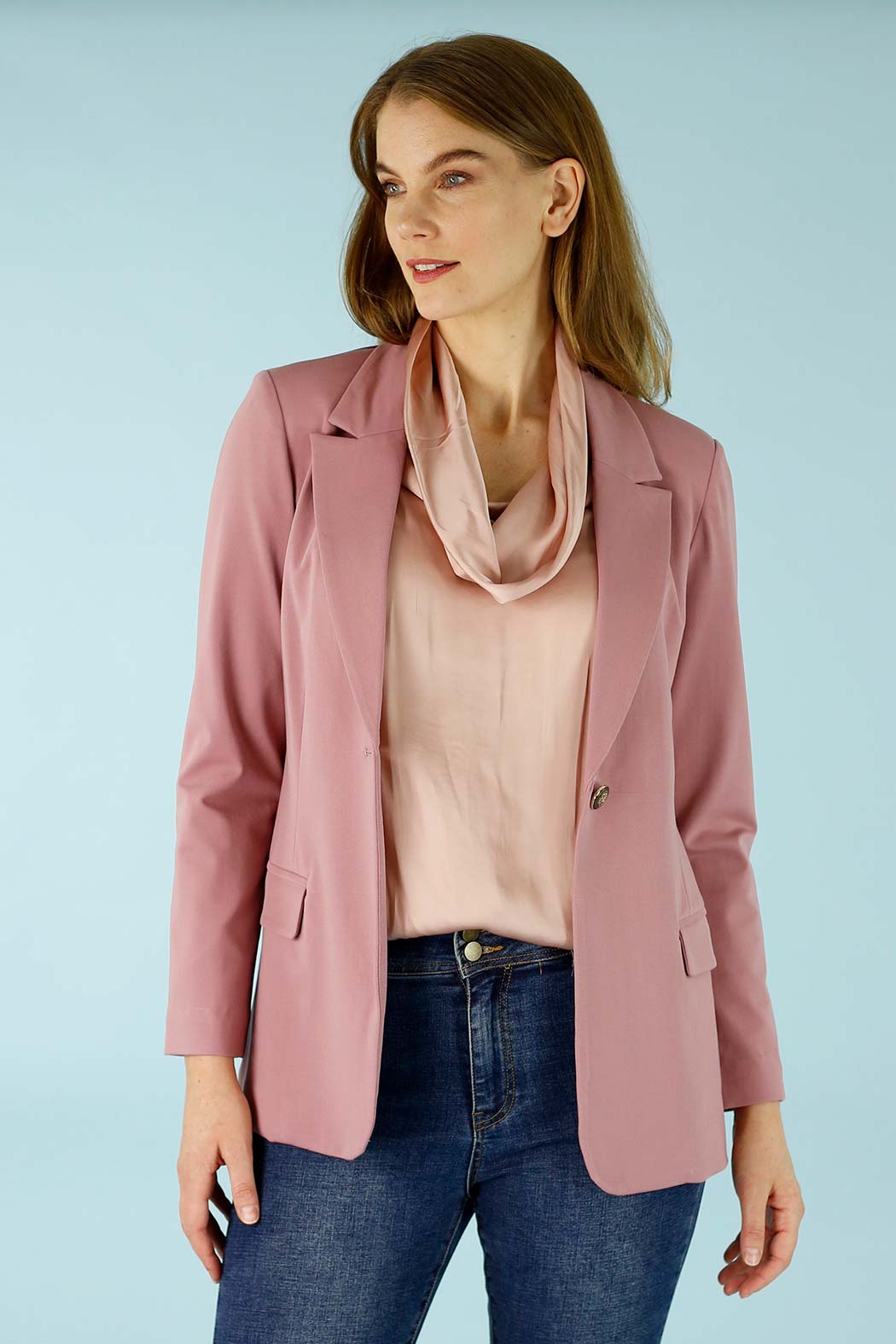 Pink Ponte Classic Blazer