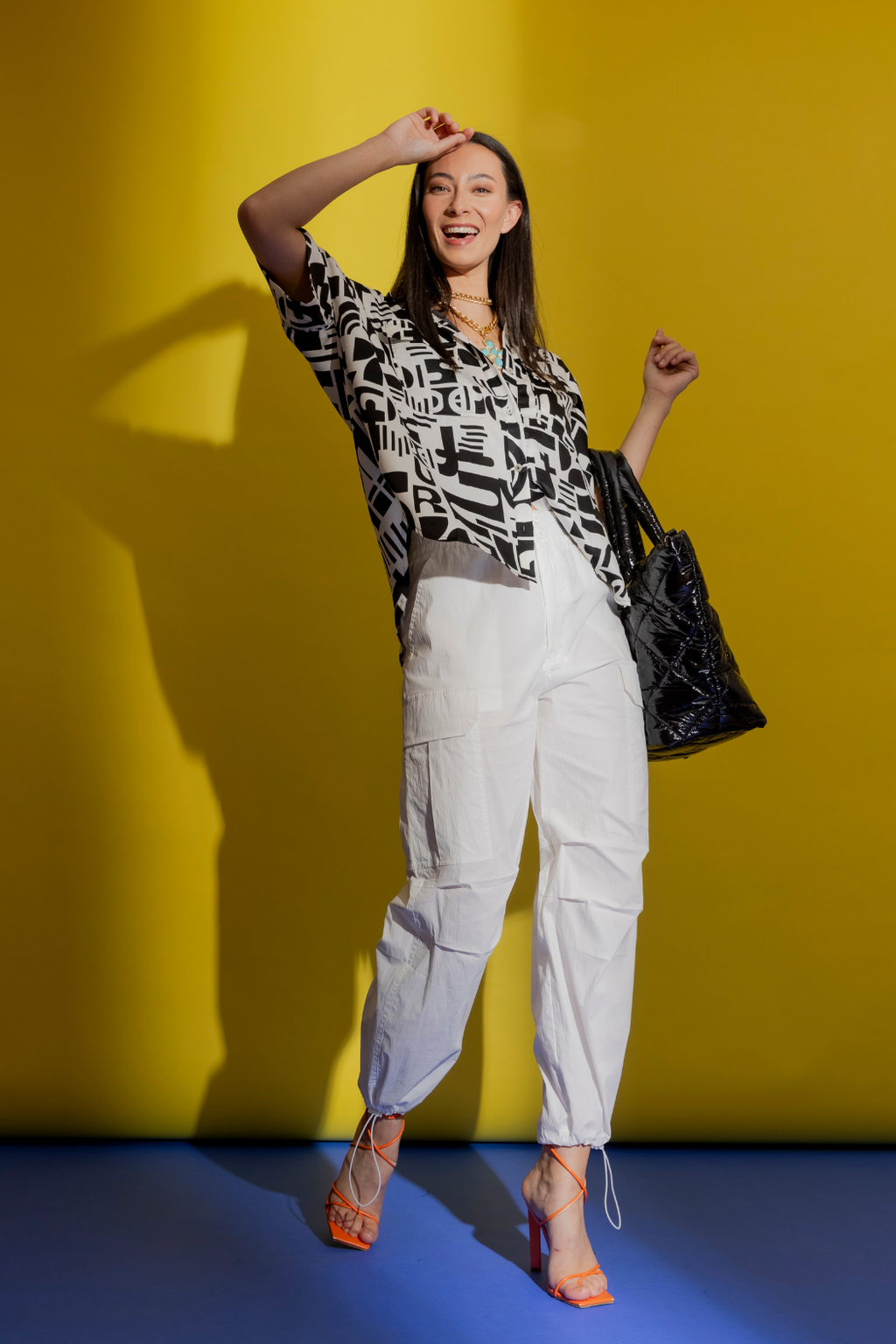 Ivory Parachute Wide Leg Pant
