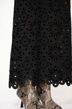Black Crochet Skirt