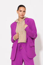Fuchsia Euro Action Back Blazer