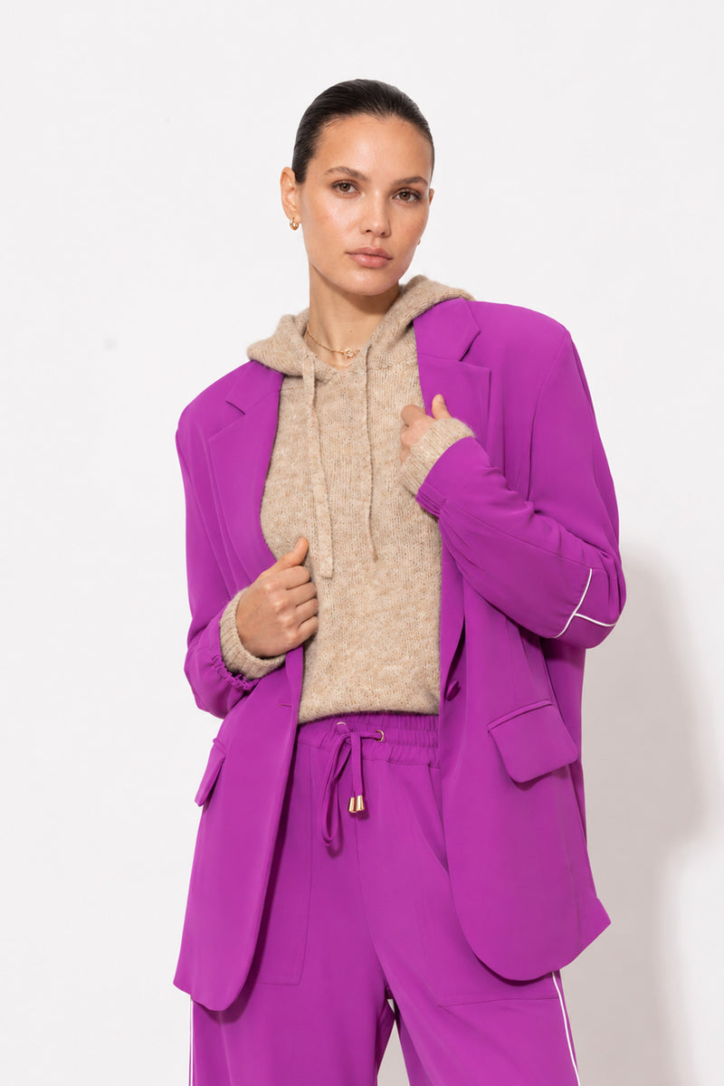 Fuchsia Euro Action Back Blazer