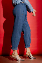 Waffle Denim Paperbag Jean