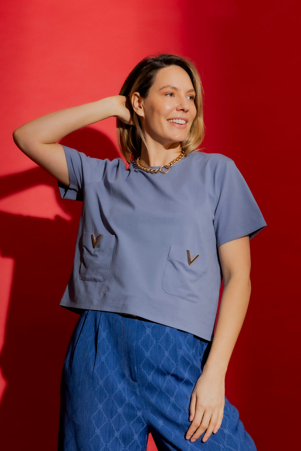 Denim Pocket T-Shirt