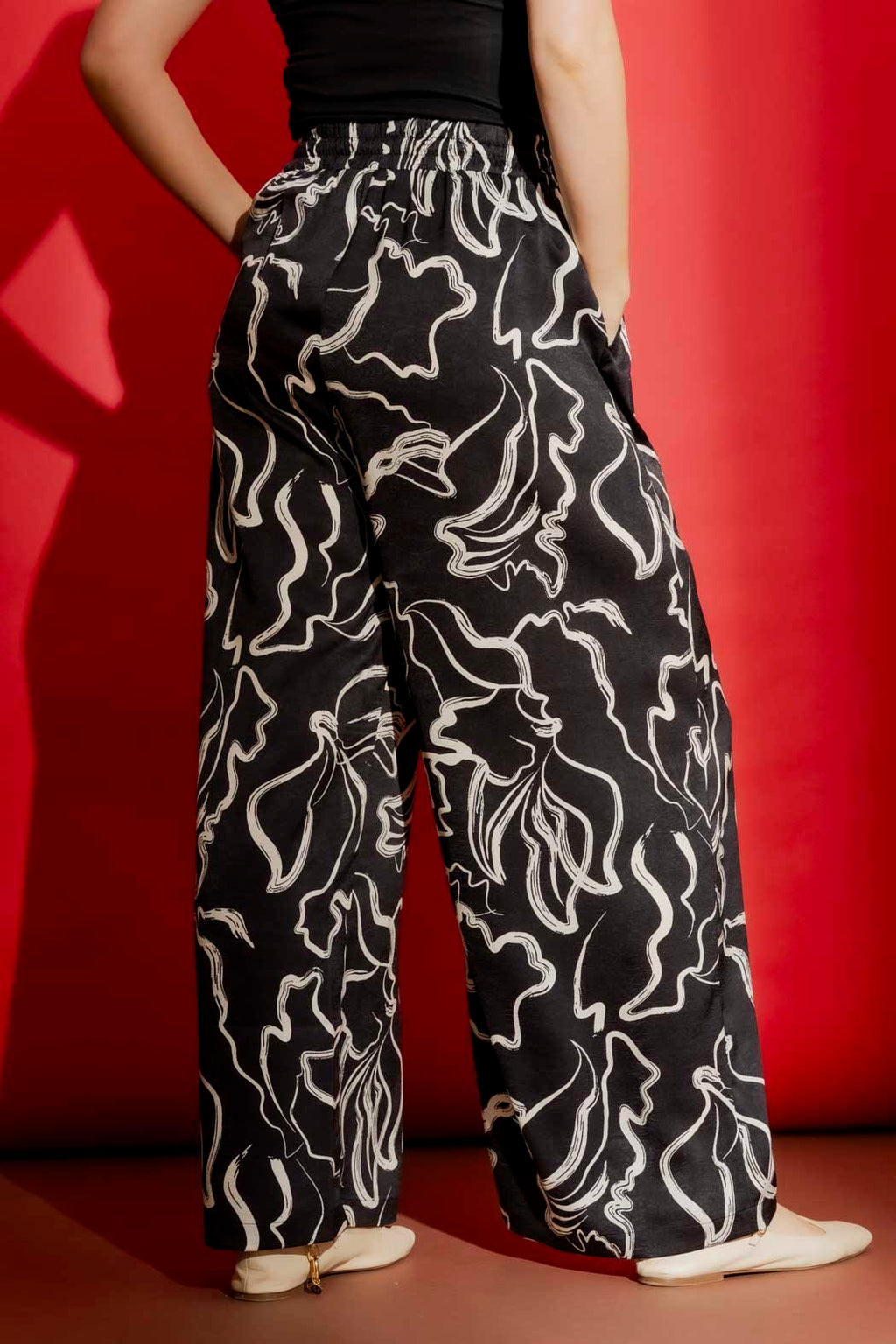 Black/Cream Classic Cargo Culottes