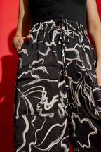 Black/Cream Classic Cargo Culottes