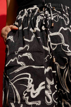 Black/Cream Classic Cargo Culottes