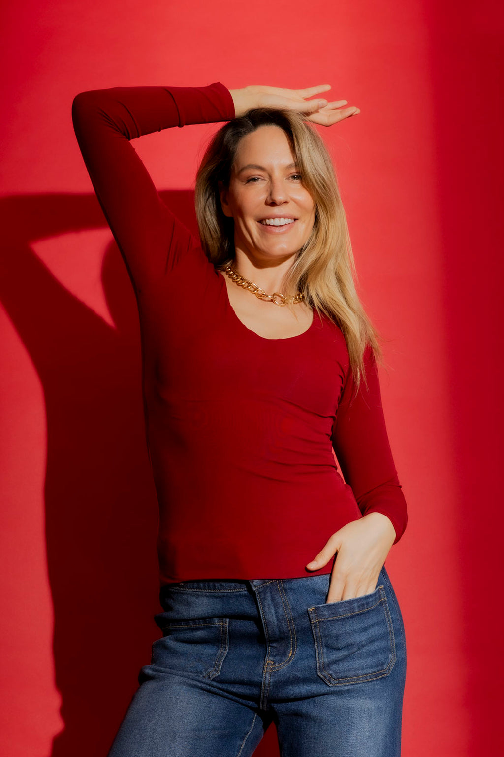 Red Tencel Lust Top