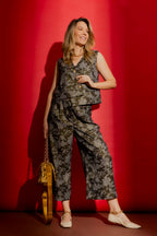 Black/Gold Split Level Vest