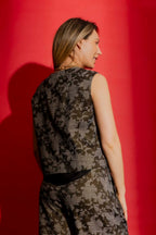 Black/Gold Split Level Vest