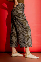 Black/Gold Cleo Cuff Pant