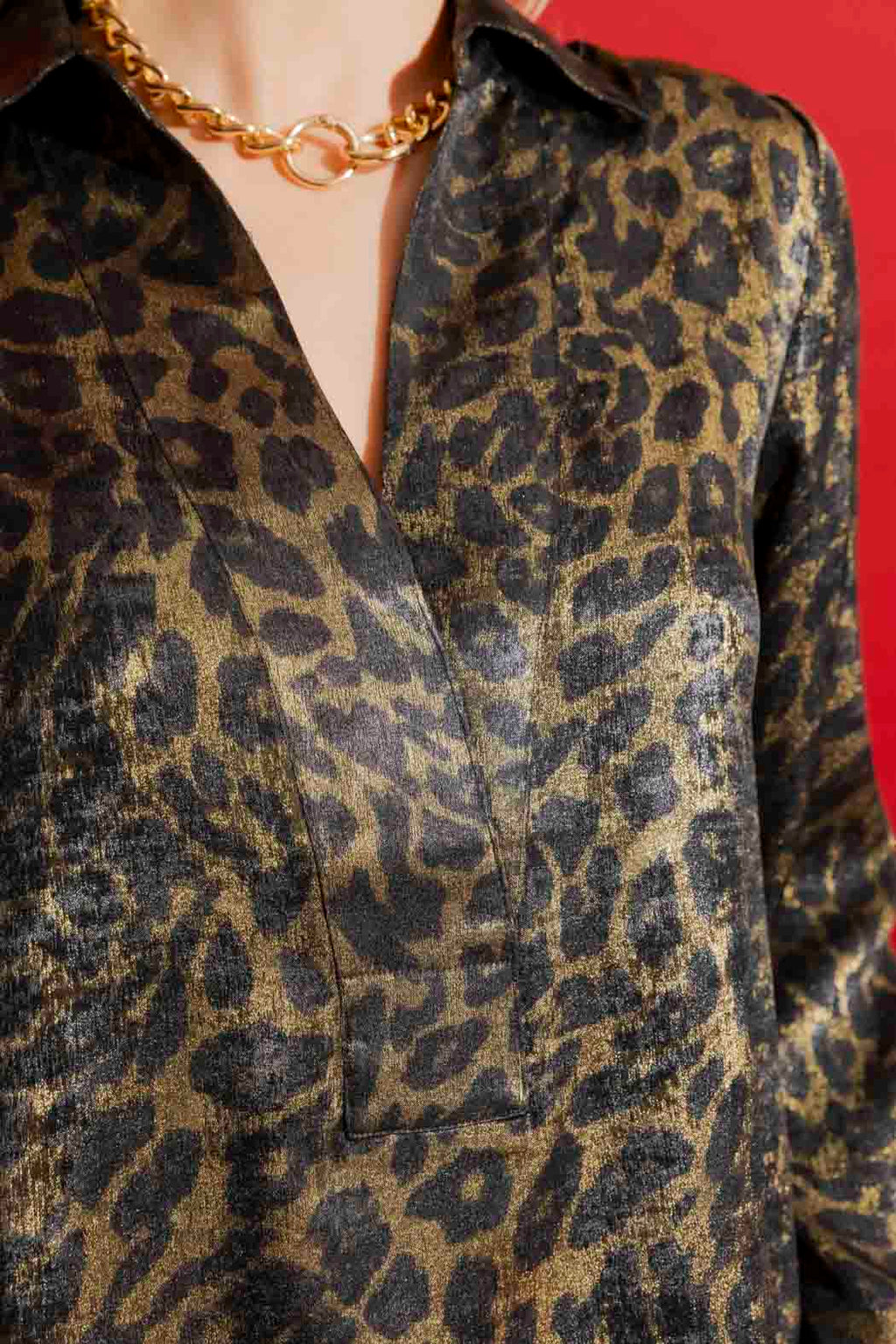 Gold Animal Brit Blogger Shirt