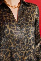 Gold Animal Brit Blogger Shirt