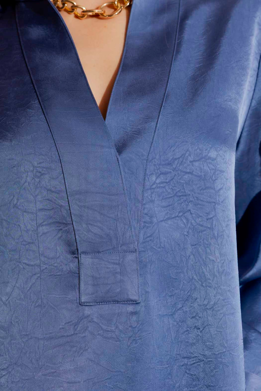 Cornflower Silky Milan Blogger Shirt