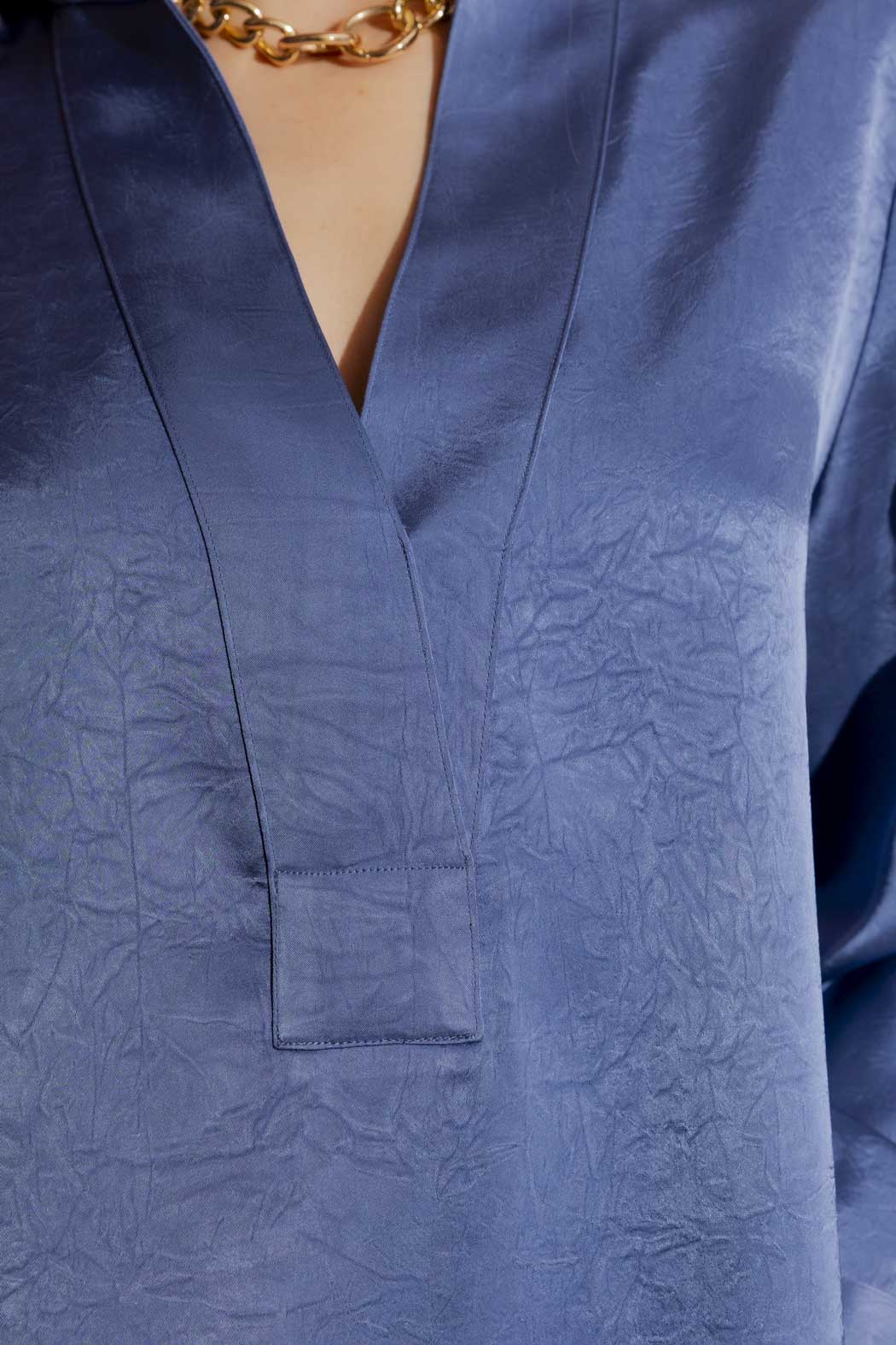 Cornflower Silky Milan Blogger Shirt