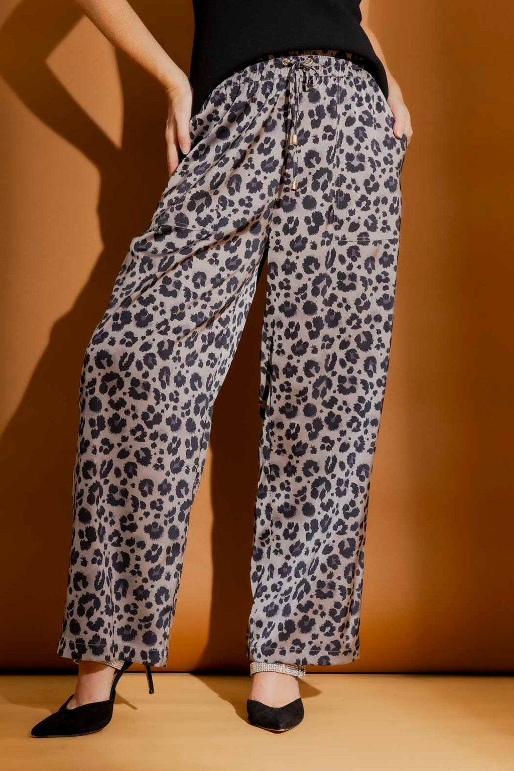 Grey Animal Pull On Pant Grey Animal