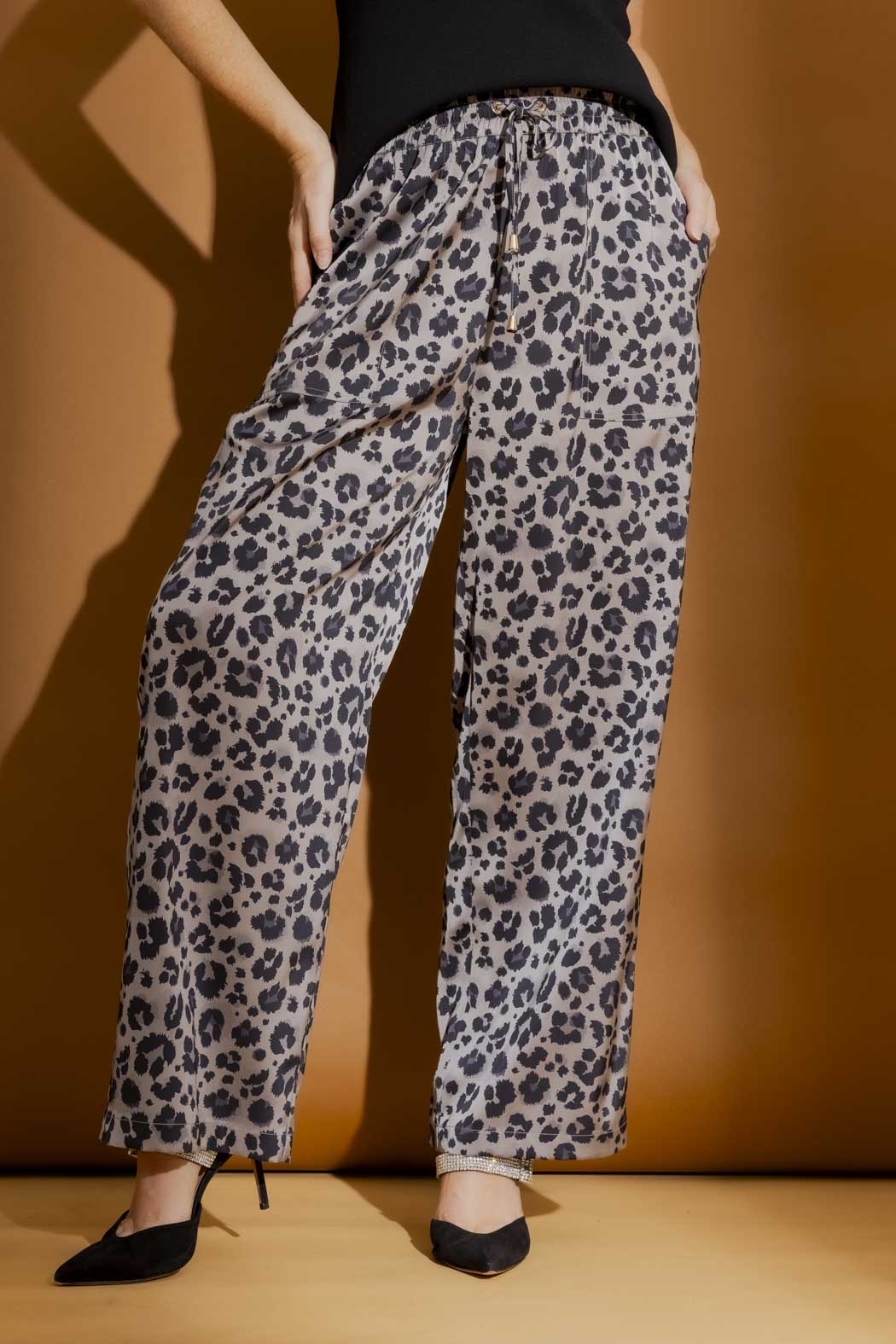 Grey Animal Pull On Pant Grey Animal