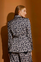 Grey Animal Soft Blazer Grey Animal