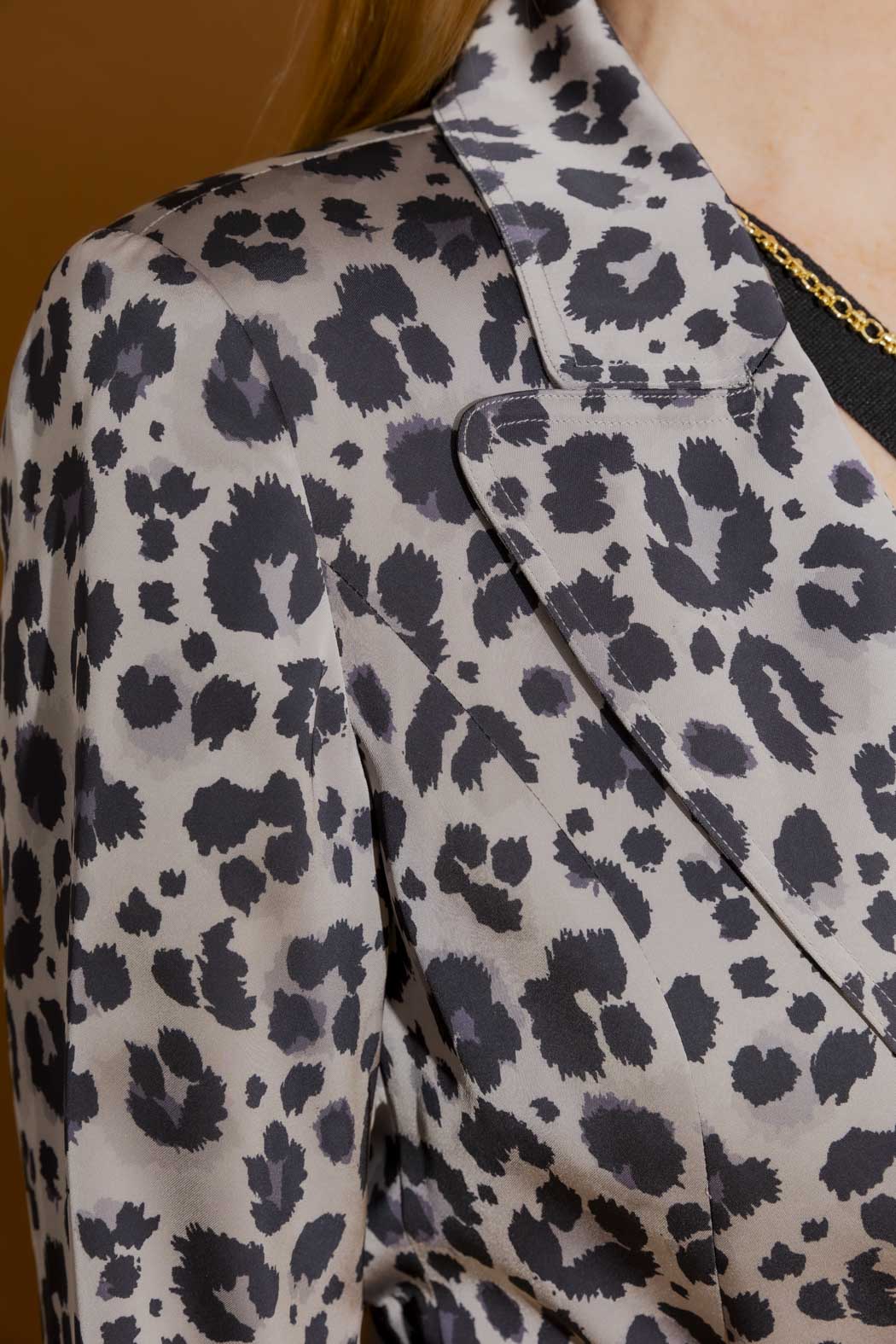 Grey Animal Soft Blazer Grey Animal