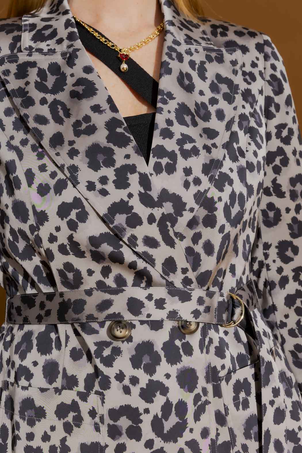 Grey Animal Soft Blazer Grey Animal