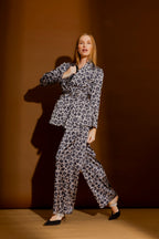 Grey Animal Soft Blazer Grey Animal