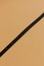 Black Metal Tip Belt Black Os