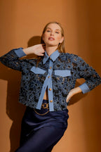 Denim Lace Dallas Jacket