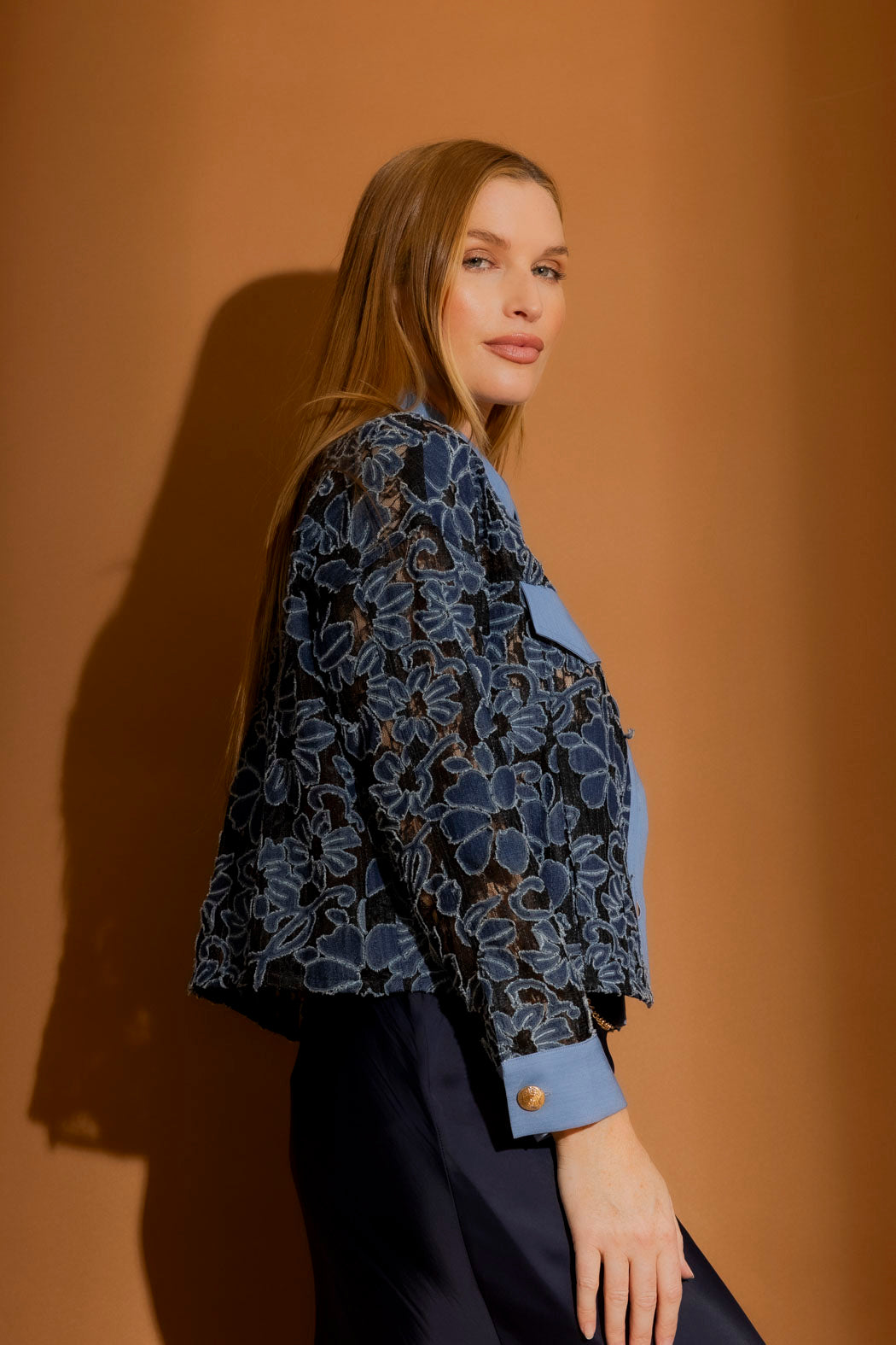 Denim Lace Dallas Jacket