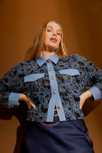 Denim Lace Dallas Jacket