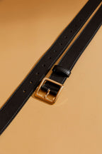Black Double Chain Belt Black S/M