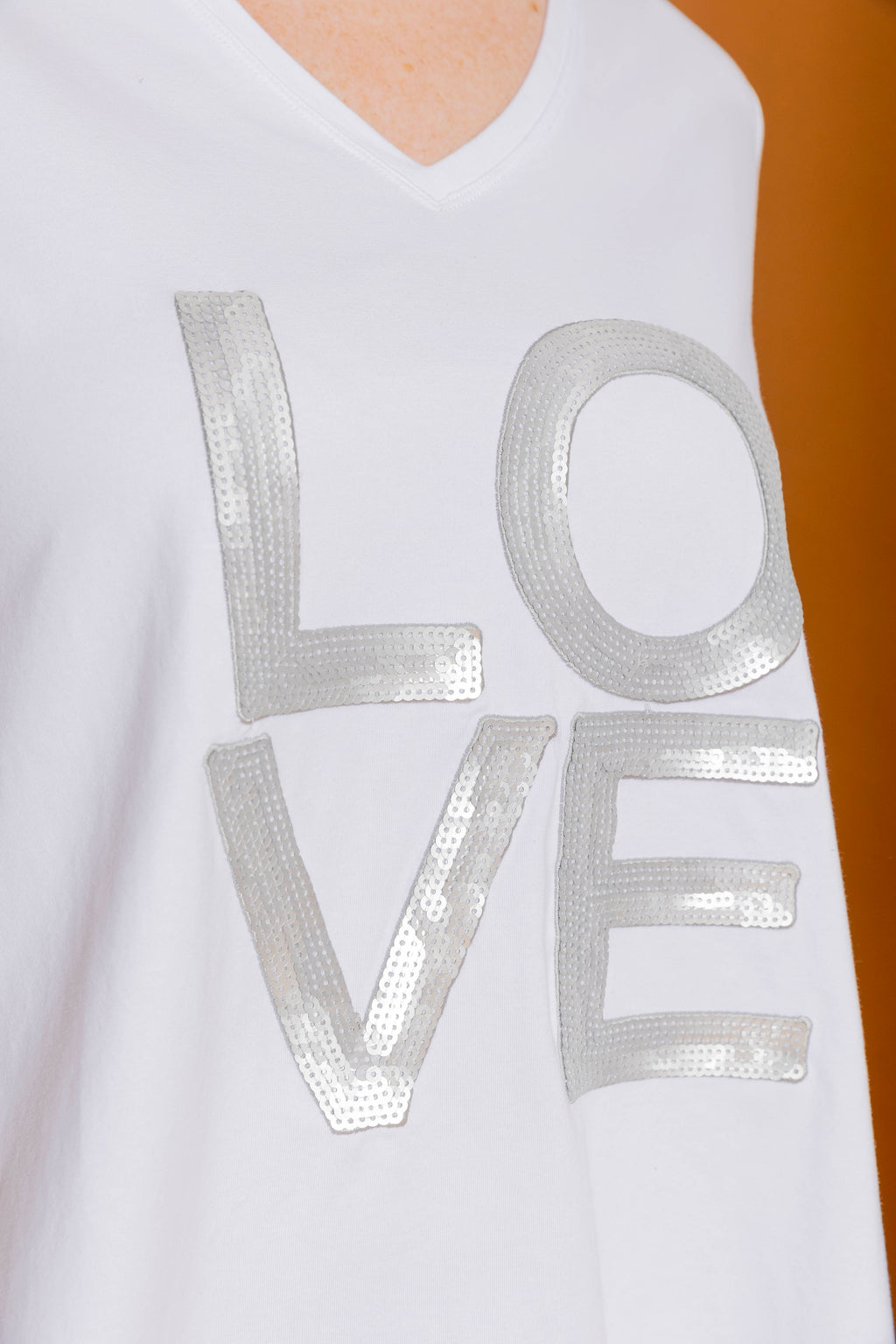 White Love Long Sleeve Tee