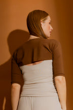 Cocoa Tencel Shrug