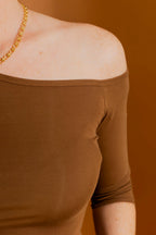 Cocoa One Shoulder Top