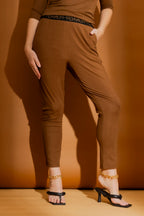 Cocoa Tencel Pull On Pant