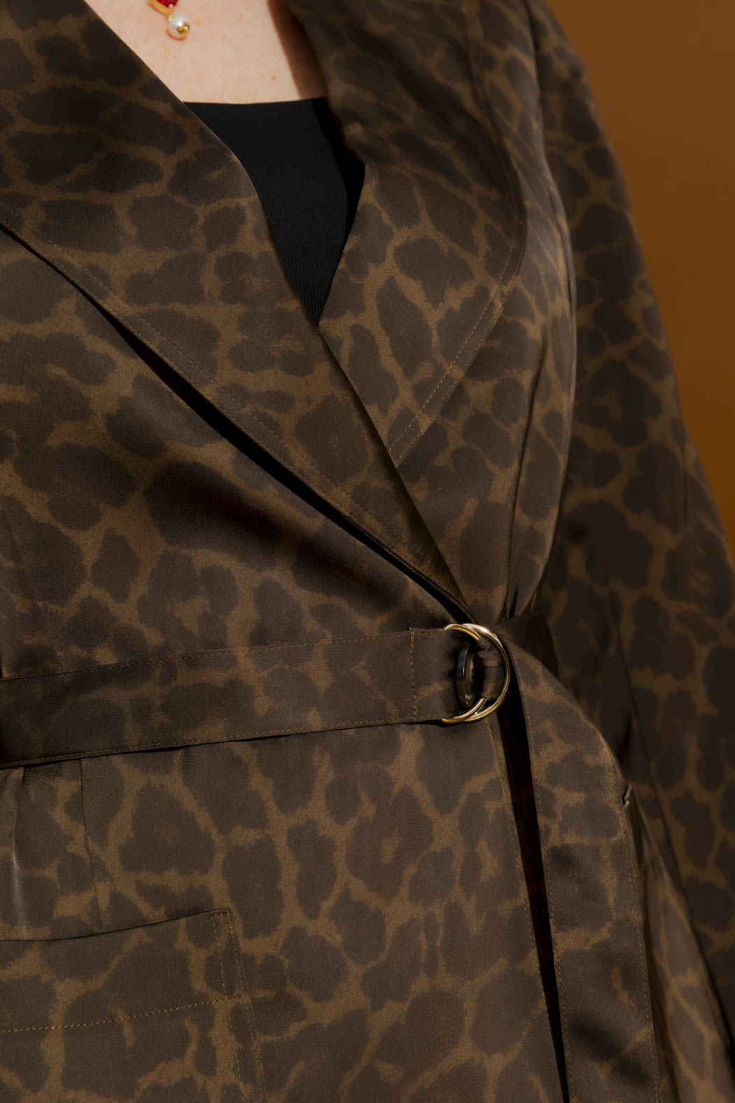 Brown Animal Soft Blazer Brown Animal