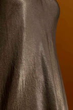 Pewter Embossed Bias Dress