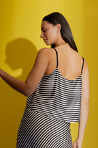 Thin Stripe Silky Summer Cami