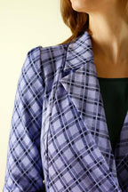 Purple Rosetta Puff Blazer - FINAL SALE
