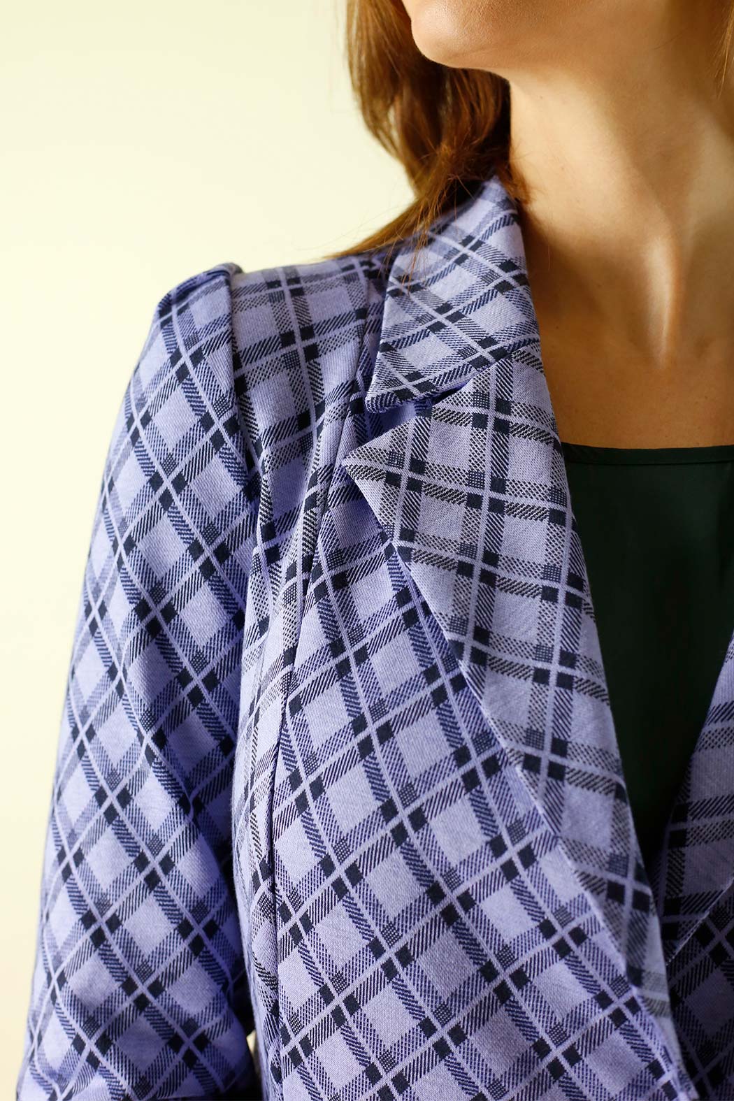 Purple Rosetta Puff Blazer - FINAL SALE
