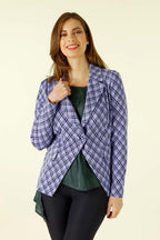 Purple Rosetta Puff Blazer - FINAL SALE