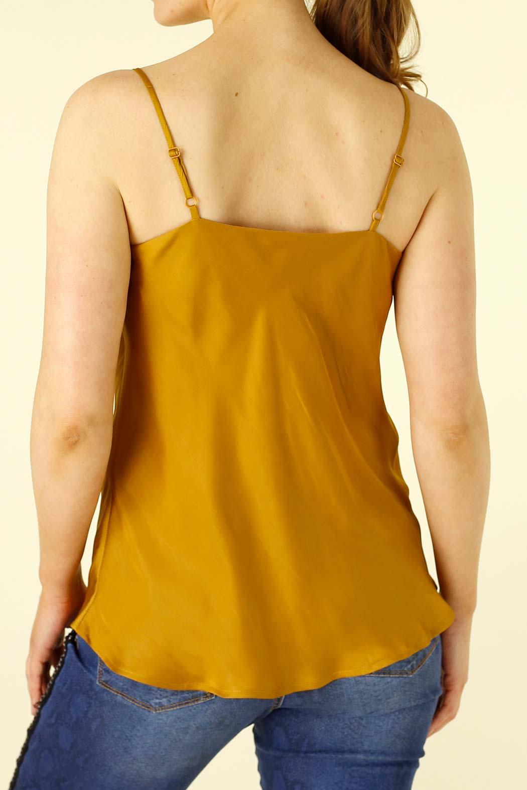 Gold Silky Cowl Cami - SALE