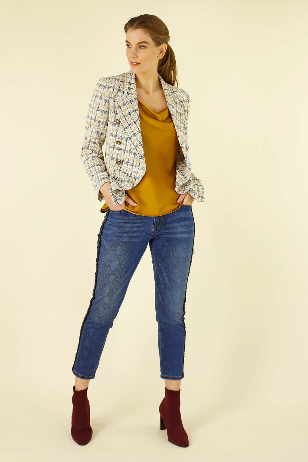 Gold Silky Cowl Cami - SALE