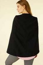 Black Euro Cape Jacket - SALE