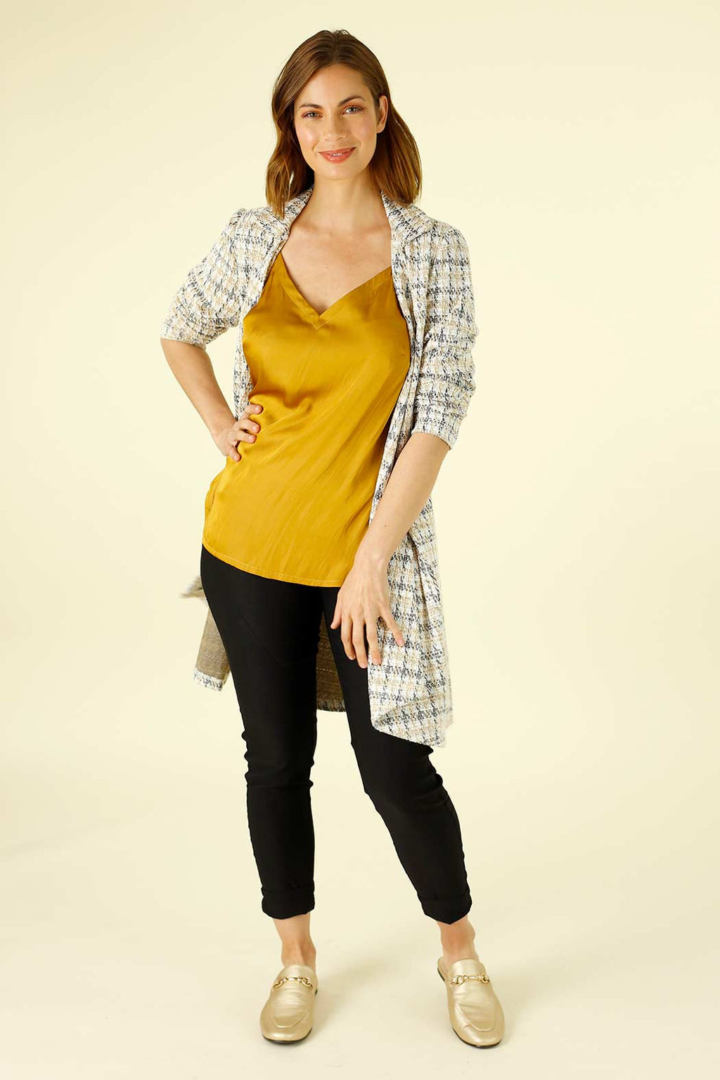 Gold Silky Barcelona Cami - SALE