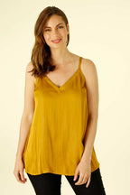Gold Silky Barcelona Cami - SALE