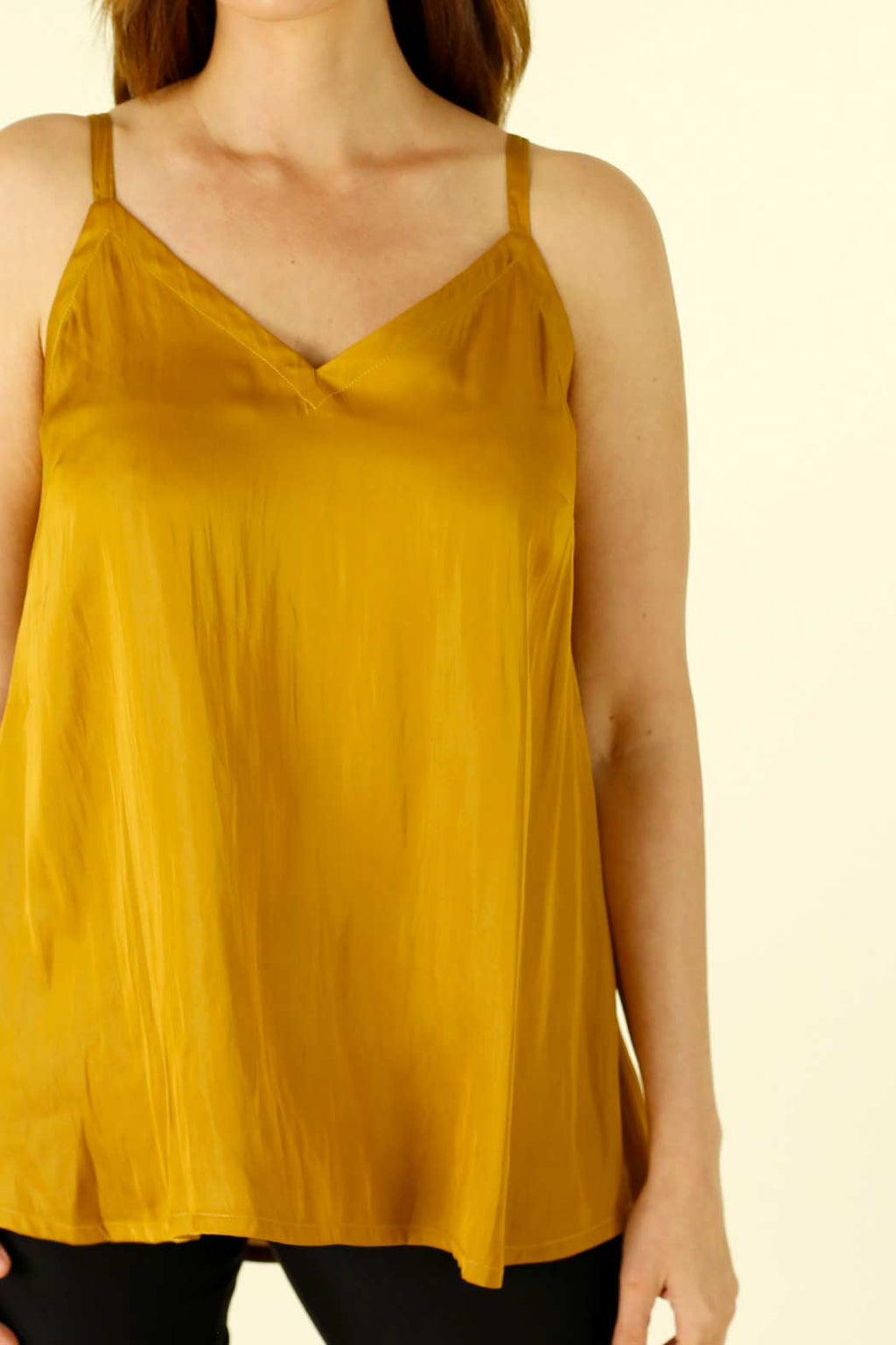 Gold Silky Barcelona Cami - SALE