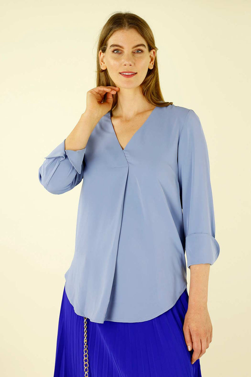Sky Soft Touch Sydney Blouse - SALE